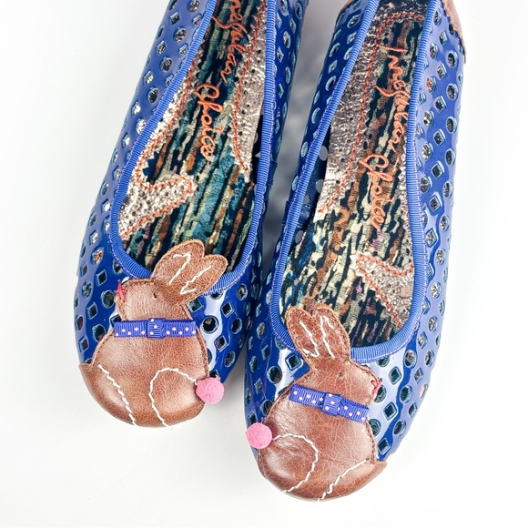 Irregular Choice Shoes - Irregular Choice Swings and Roundabouts Flats | Bunny Detail Shoes | Size 39